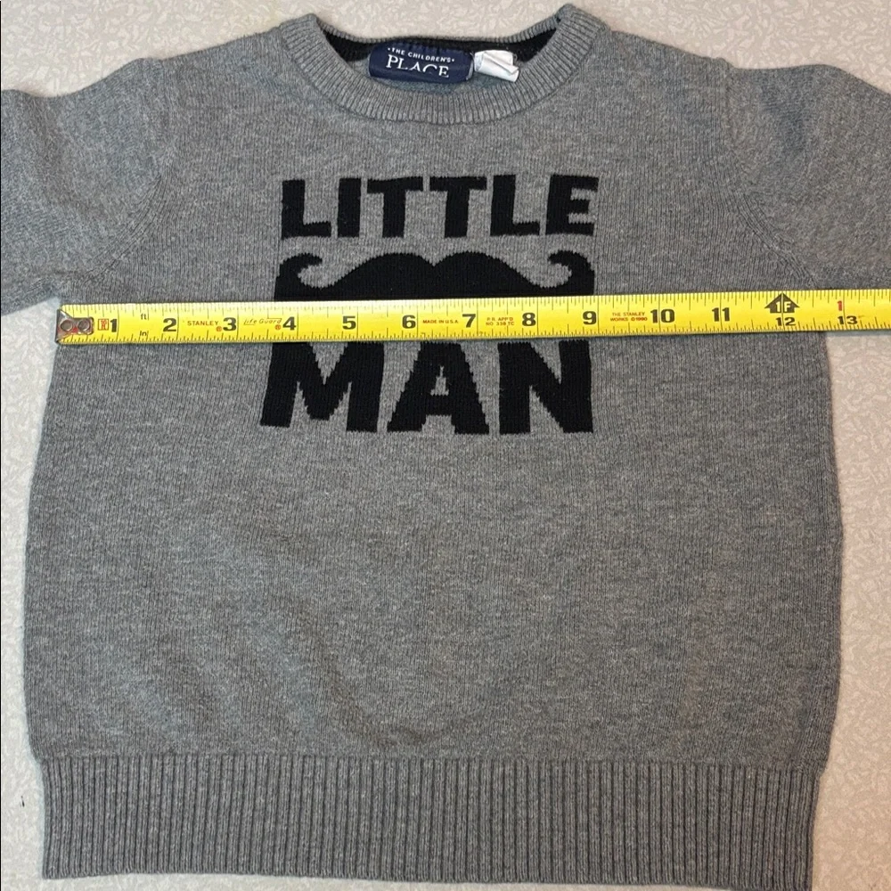 The Children's Place Gray Little Man Sweater